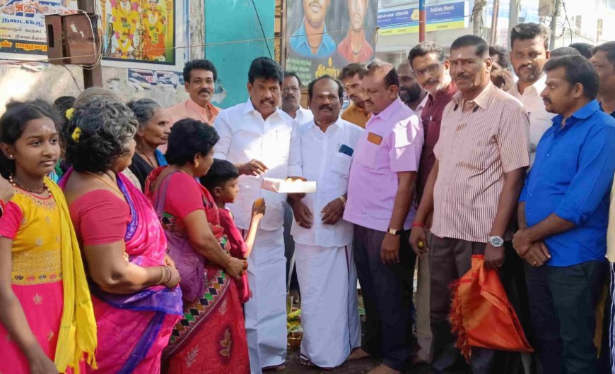 மதுரை மஞ்சள்மேடு 58வது வார்டு பகுதியில் மழைநீர் வாய்க்கால் அமைக்கும் பணிக்கான பூமிபூஜை நடைபெற்றது...