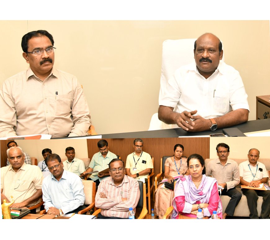சென்னை: தலைமைச் செயலகத்தில் உயர்கல்வித் துறை அமைச்சர் தலைமையில் ஆய்வுக் கூட்டம்