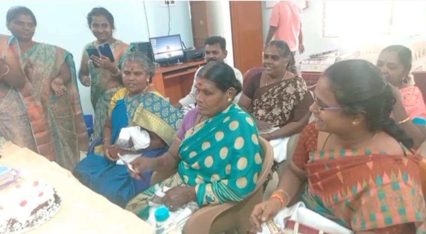 பதவிக்காலம் நிறைவுற்றதை முன்னிட்டு அனைவருக்கும் விருந்தளித்து பிரிவு உபசாரம் செய்த ஊராட்சி மன்ற தலைவர்...