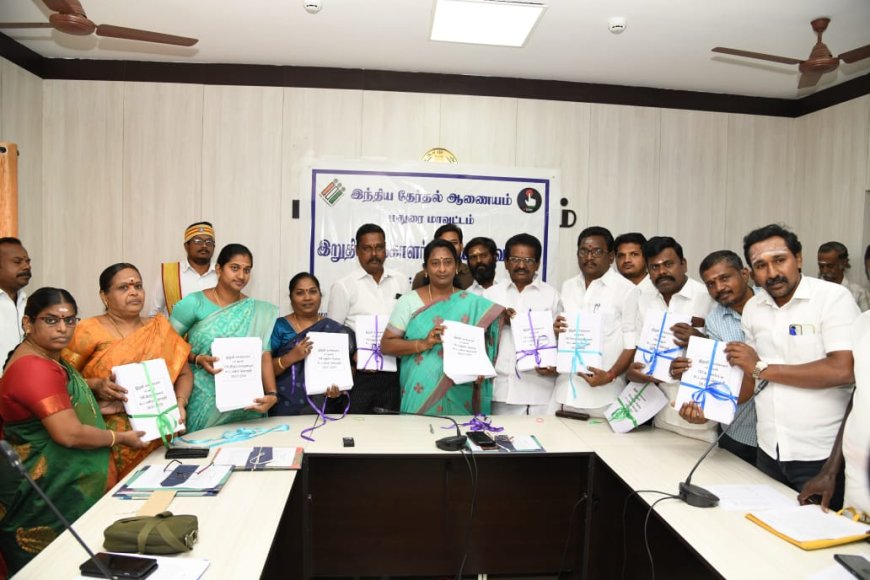 2025 ஆம் ஆண்டிற்கான வாக்காளர் பட்டியலை மதுரை மாவட்ட ஆட்சித் தலைவர் வெளியிட்டார்...