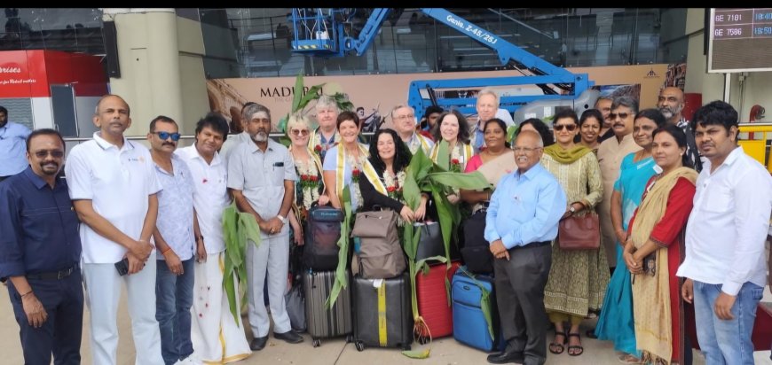 அமெரிக்க ரோட்டரி நல்லெண்ண தூதர்கள் மதுரை வருகை...