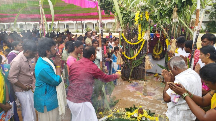 வேளாங்கண்ணி மெட்ரிக் மேல்நிலைப்பள்ளி பொங்கல் விழா...