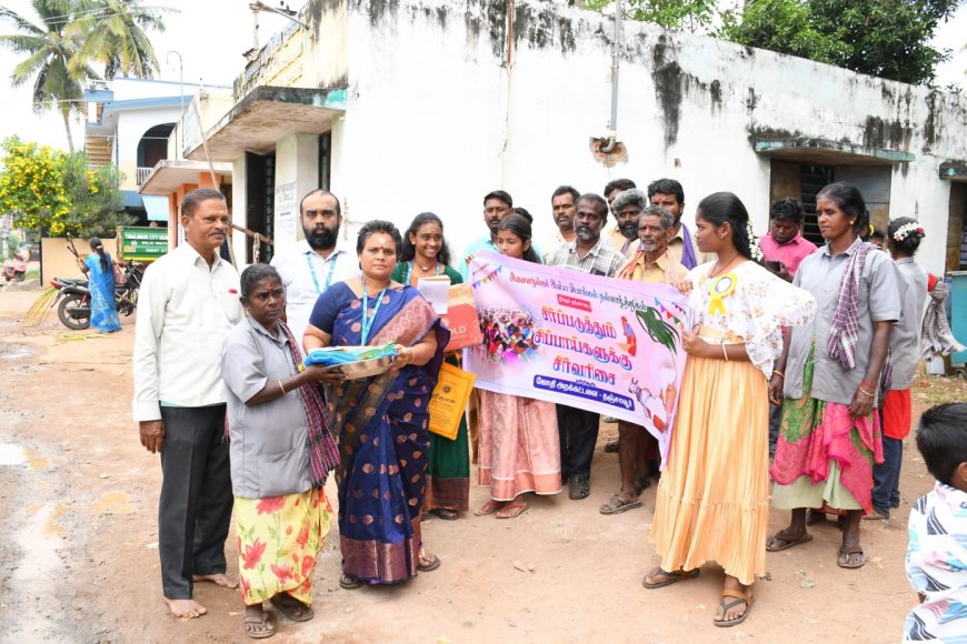 தூய்மை பணியாளர்களுக்கு ஜோதி அறக்கட்டளை சார்பில் பொங்கல் சீர்வரிசை வழங்கும் விழா...
