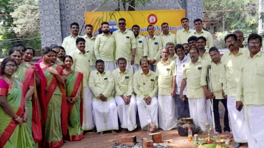 தென்னக ரயில்வே மதுரை கோட்டம் சார்பாக பொங்கல் விழா