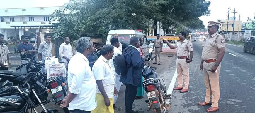 விடிய விடிய வாகன சோதனை: 400 வழக்குகள் பதிவு..!!
