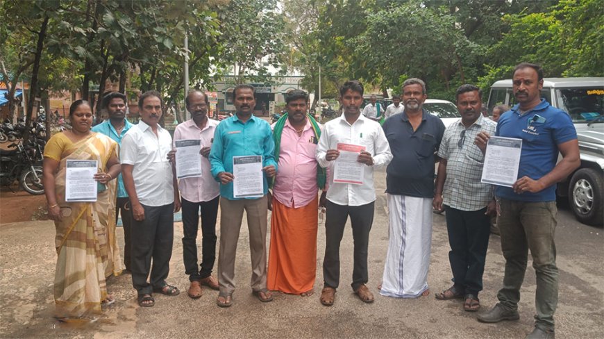 8 ஊராட்சிகளை திண்டுக்கல் மாநகராட்சியோடு முழுமையாக இணைக்ககூடாதென்று மாவட்ட ஆட்சியரிடம் மனு...
