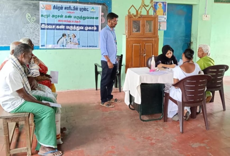 சில்ரன் சாரிடபிள் டிரஸ்ட் மற்றும் அரசன் கண் மருத்துவமனை இணைந்து நடத்திய இலவச கண் மருத்துவ முகாம்...