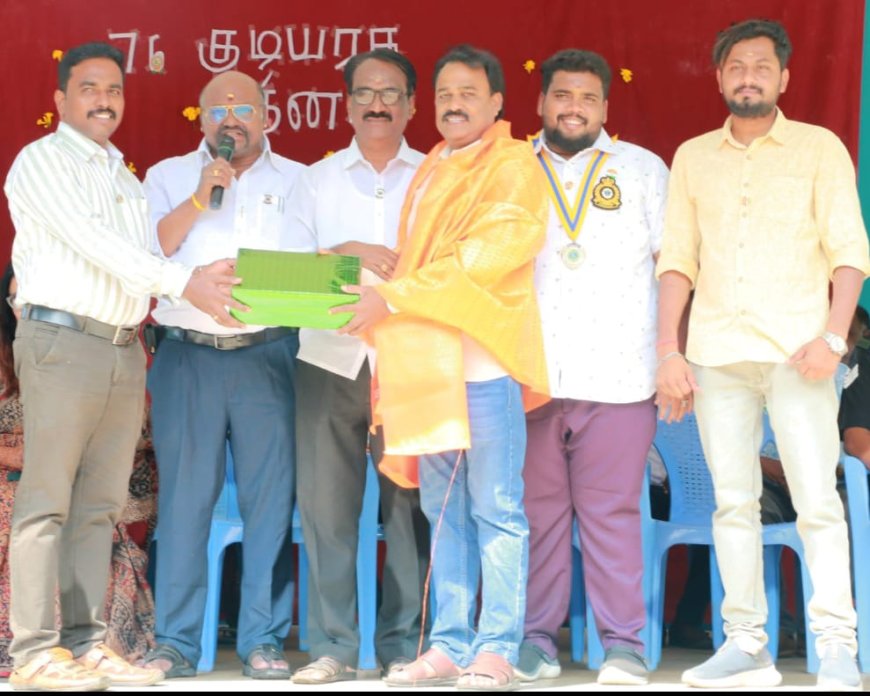முத்தழகுபட்டியில் காஸ்மாஸ் லயன்ஸ் சங்கம் சார்பில் 76- ஆம் ஆண்டு குடியரசு தின விழா...