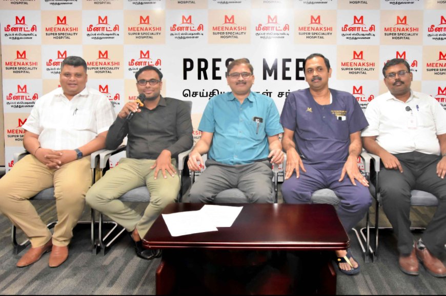 மூளையில் பாதிக்கப்பட்ட பகுதிகளை அகற்றி, வலிப்பு நோயிலிருந்து நிரந்தரமாக மீட்டெடுத்த மீனாட்சி சூப்பர் ஸ்பெஷாலிட்டி மருத்துவமனை...