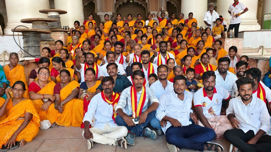 மன்னர் திருமலை நாயக்கரின் 442 வது பிறந்த நாளை முன்னிட்டு ராஜ்ஜியம் கட்சி சார்பில் மாலை அணிவித்து மரியாதை...