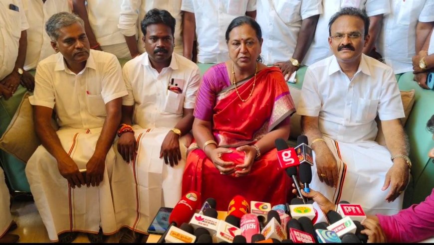 தேமுதிக பொதுச் செயலாளர் பிரேமலதா விஜயகாந்த் செய்தியாளர்கள் சந்திப்பு..!!
