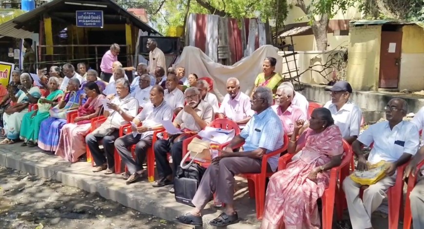 தமிழ்நாடு ஓய்வு பெற்ற பள்ளி கல்லூரி ஆசிரியர் நலச்சங்கம் சார்பாக பல்வேறு கோரிக்கைகளை வலியுறுத்தி மாநிலம் தழுவிய ஆர்ப்பாட்டம்...