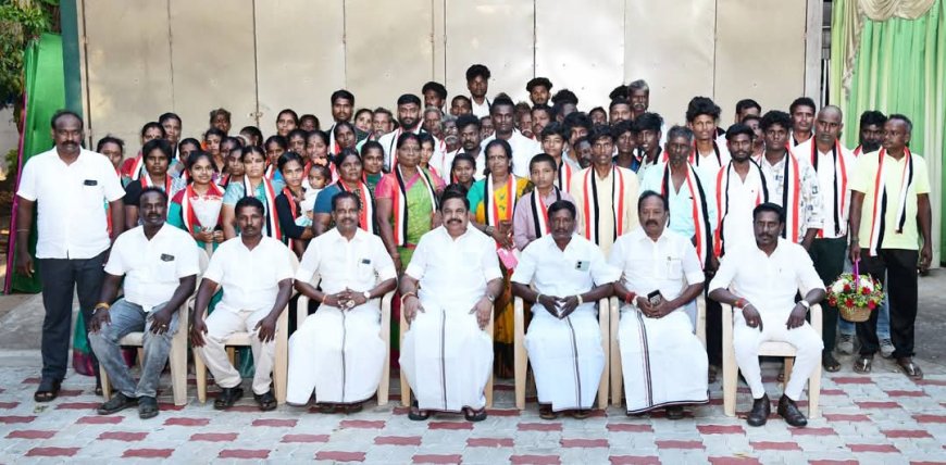 எடப்பாடி பழனிச்சாமி முன்னிலையில் அனைத்திந்திய அண்ணா திராவிட முன்னேற்றக் கழகத்தில் 150 உறுப்பினர்கள் இணைப்பு
