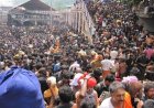 சபரிமலையில் வரலாறு காணாத கூட்டம்