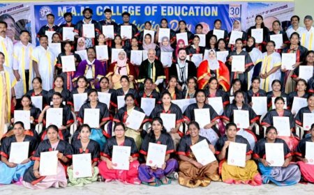 திருச்சி M. A. M கல்வியியல் கல்லூரியில் 13வது பட்டமளிப்பு விழா