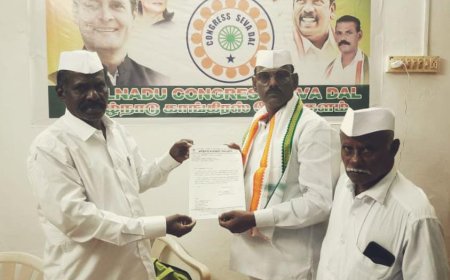 தமிழ்நாடு காங்கிரஸ் சேவாதள மாநில துணைத் தலைவராக தஞ்சையைச் சேர்ந்த திருஞானம் நியமனம்...