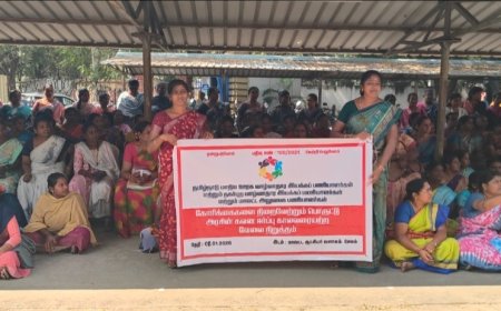 20 ஆண்டுகளாக ஒடுக்கப்பட்ட வாழ்வாதாரம் கோப்புகளுக்குள் புதைந்த பணிப்பாதுகாப்பு – சேலத்தில் வெடித்த தர்ணா போராட்டம்