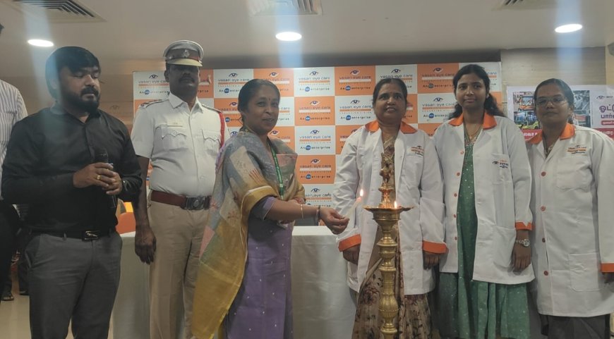சாலை பாதுகாப்பு வார விழா: ஓட்டுநர்களுக்கு கண் ஆரோக்கியம் குறித்த விழிப்புணர்வு – வாசன் கண் மருத்துவமனை முன்னெடுப்பு