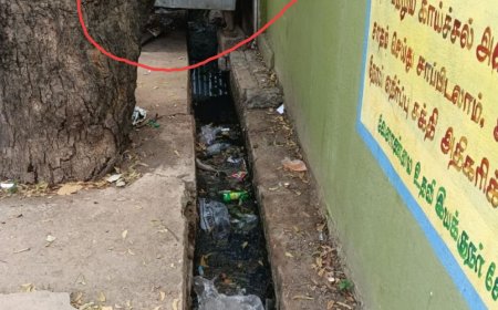 சாக்கடை கடந்து பள்ளிக்குச் செல்லும் மாணவர்கள்: சீல் நாயக்கன்பட்டியில் சுகாதார சீர்கேடு – அதிகாரிகள் நடவடிக்கை எடுக்குமா?”