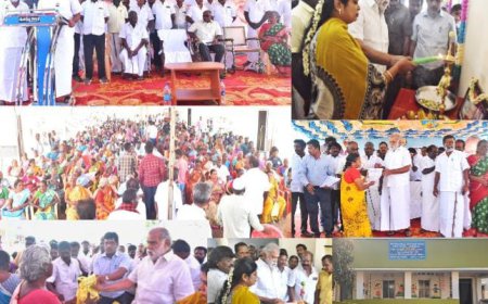 ஆத்தூர் சட்டமன்றத் தொகுதியில்  திட்ட பணிகள் ரூபாய் 52.10 லட்சம் மதிப்பீட்டிலான முடிவுற்ற திட்டப் பணிகள் பொதுமக்கள் பயன்பாட்டிற்கு  திறந்து வைத்து சிறப்புரை ஆற்றிய ஊரக வளர்ச்சித் துறை அமைச்சர்...