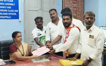 மணப்பாறை சட்டமன்ற தொகுதி நாம் தமிழர் கட்சி வேட்பாளர் வேட்பு மனுதாக்கல்...