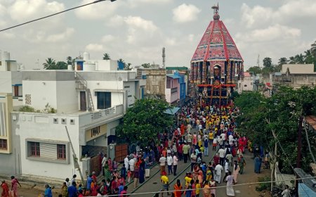 லால்குடி அருள்மிகு சப்தரிஷீஸ்வரர் கோயிலில் பங்குனி தேரோட்டம் ...