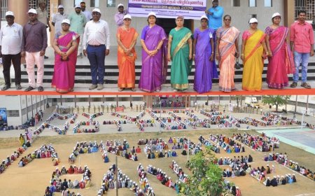 இராணிப்பேட்டையில் 100% வாக்குப்பதிவு விழிப்புணர்வு!