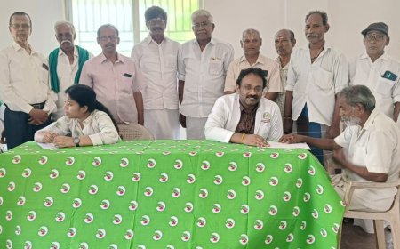 தஞ்சை மீனாட்சி மருத்துவமனை சார்பாக விவசாயிகளுக்கு சிறப்பு சிறுநீரக மருத்துவ முகாம்...