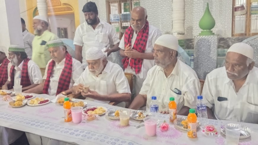ஆத்தூர் சித்தையன் கோட்டை பெரிய பள்ளிவாசலில் அனைத்து மத நல்லிணக்க இஃப்தார் நோன்பு திறக்கும் நிகழ்ச்சியில் அமைச்சர் ஐ.பெரியசாமி...