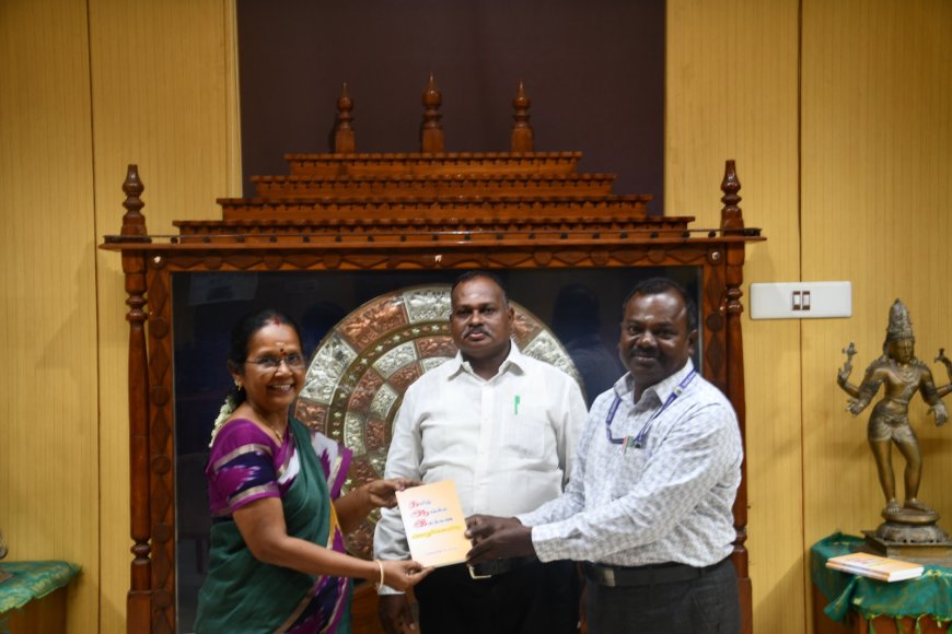 தமிழ்ப் பல்கலைக்கழகத்தில் நூல் வெளியீட்டு விழா...