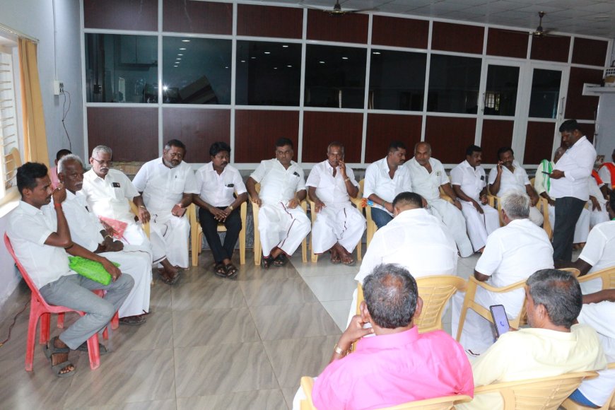 மணப்பாறை அருகே ஶ்ரீரங்கம் சட்டமன்ற தொகுதி திமுக வேட்பாளர் அறிமுகக் கூட்டம் கூட்டம்...