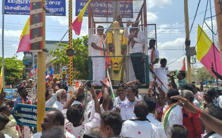 திமுக கூட்டணி கட்சிக்கு ஒதுக்கப்பட்ட மணப்பாறை தொகுதி மனித நேய மக்கள் கட்சி வேட்பாளருக்கு உற்சாக வரவேற்பு...