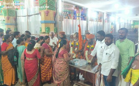 பண்ணாரி மாரியம்மன் குண்டம் பெருந்திருவிழாவை முன்னிட்டு அனைத்திந்திய இந்து திருக்கோயில்கள் பாதுகாப்பு சங்கத்தின் சார்பாக உணவு பொருட்கள் வழங்கும் விழா!