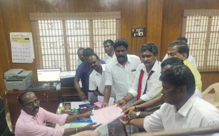 லால்குடி திமுக வேட்பாளர் பாரிவள்ளல் வேட்பு மனு தாக்கல்...