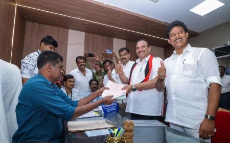 நட்சத்திர தொகுதியில் வேட்பு மனு தாக்கல் செய்த திமுக எம்எல்ஏ இனிக்கோ இருதயராஜ்...
