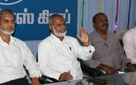 திமுக தலைமையிலான மதச்சார்பற்ற முற்போக்குக் கூட்டணிக்கு வெல்ஃபேர் பார்ட்டி ஆஃப் இந்தியா மாநில தலைவர் சிக்கந்தர் ஆதரவு...