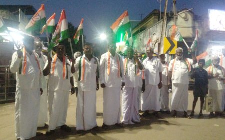 இந்திய தேசிய காங்கிரஸ் சார்பாக  உதயசூரியனுக்கு வாக்கு சேகரிப்பு...