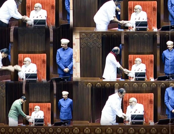 தமிழகத்திலிருந்து மாநிலங்களவைக்கு 6 புதிய எம்பிக்கள், டெல்லியில் கோலாகலமாகப் பதவியேற்பு!