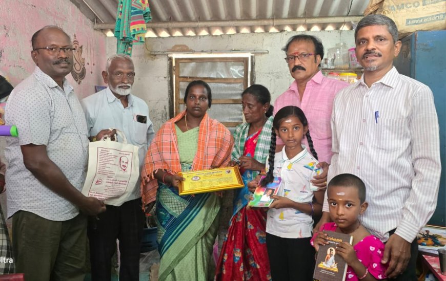 மூளைச்சாவு அடைந்தவர் உடல் உறுப்புகளை  கொடை அளித்த குடும்பத்தினரை பாராட்டிய மக்கள் சக்தி இயக்கத்தினர்!