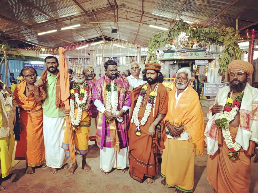 பண்ணாரி மாரியம்மன் குண்டம் பெருந்திருவிழாவை முன்னிட்டு அனைத்திந்திய இந்து திருக்கோயில்கள் பாதுகாப்பு சங்கத்தின் சார்பாக உணவு பொருட்கள் வழங்கும் விழா!