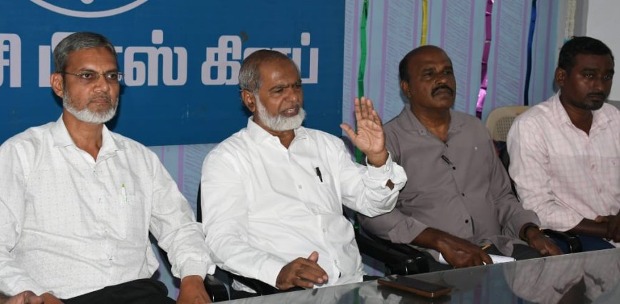 திமுக தலைமையிலான மதச்சார்பற்ற முற்போக்குக் கூட்டணிக்கு வெல்ஃபேர் பார்ட்டி ஆஃப் இந்தியா மாநில தலைவர் சிக்கந்தர் ஆதரவு...