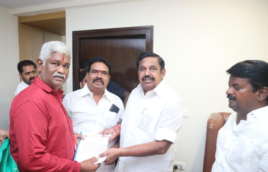 யாதவர்களுக்கு 6 தொகுதிகள்! எடப்பாடி கே.பழனிசாமிக்கு எம்.திருவேங்கடம் யாதவ் நேரில் நன்றி...