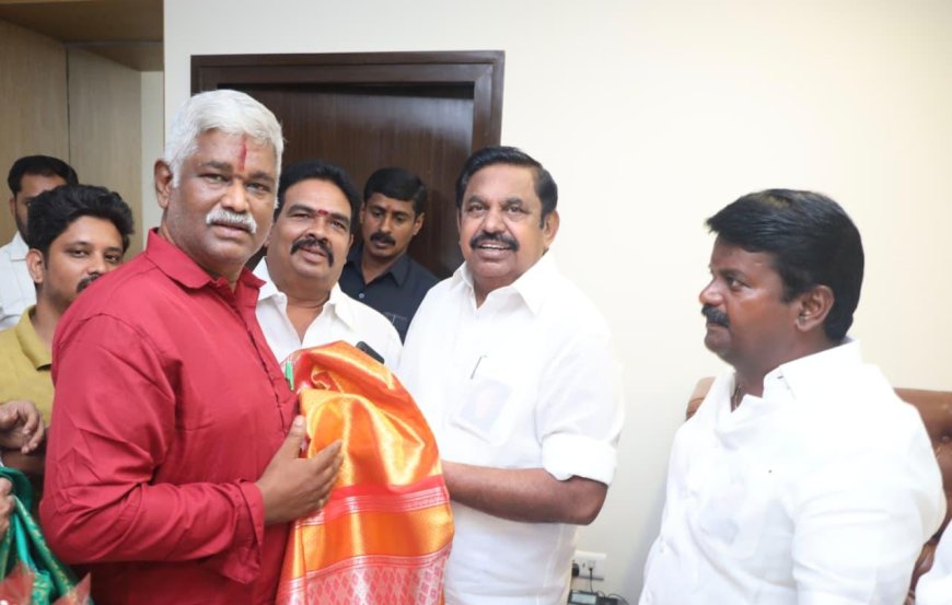 யாதவர்களுக்கு 6 தொகுதிகள்! எடப்பாடி கே.பழனிசாமிக்கு எம்.திருவேங்கடம் யாதவ் நேரில் நன்றி...