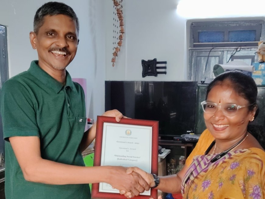 2026- ஆம் ஆண்டு தமிழ்நாடு ஆளுநர் விருது பெற்ற அமிர்தம் சமூக சேவை அறக்கட்டளை நிர்வாக அறங்காவலர் யோகா ஆசிரியர் விஜயகுமார்...