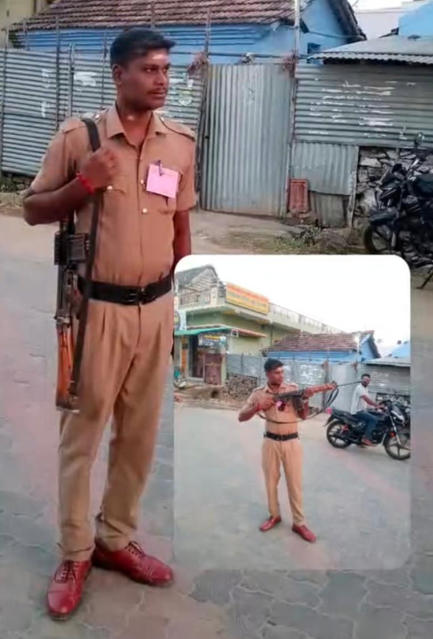 ஊர்க்காவல் படை வீரர்  மீது ஒழுங்கு நடவடிக்கை  மாவட்ட எஸ்.பி. பிரதீப் உத்தரவு...