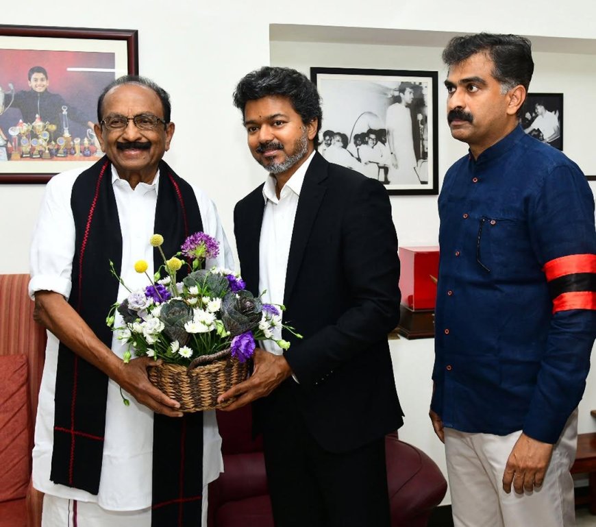 தமிழக முதலமைச்சர் விஜய் அரசியல் கட்சித் தலைவர்களுடன் நேரில் சந்திப்பு!