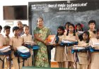 கந்தர்வகோட்டை அருகே அக்கச்சிப்பட்டி நடுநிலைப் பள்ளியில் கல்வி ஆண்டின் முதல் நாளில் மாணவ மாணவிகளுக்கு விலையில்லா சீருடைகள், புத்தகப் பைகள், விலையில்லா நோட்டு புத்தகங்களை வட்டாரக் கல்வி அலுவலர் மெக்ராஜ்பானு வழங்கினார்...