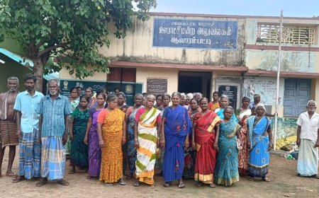 மணப்பாறை அருகே 100 நாள் வேலை திட்டத்தில் பணிவழங்காததை கண்டித்து தொழிலாளர்கள் ஊராட்சி மன்ற அலுவலகத்தை முற்றுகையிட்டு போராட்டம்...