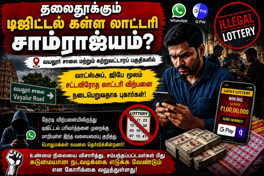 திருச்சியில் தலைதூக்கும் டிஜிட்டல் கள்ள லாட்டரி சாம்ராஜ்யம்?