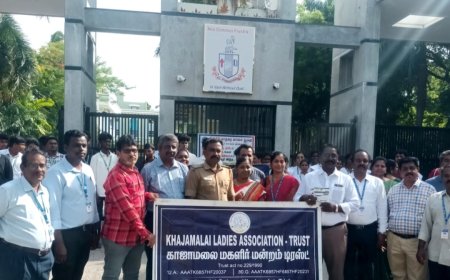 பிஷப் ஹீபர் கல்லூரியில் போதை ஒழிப்பு விழிப்புணர்வு கையெழுத்து இயக்கம்
